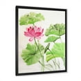 thumbnail image 2 of Designart 'Dragonfly and Lotus' Traditional Framed Art Print, 2 of 4