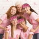 thumbnail image 4 of pstuiky Coletero estampado con cinta para mujer, ideal para hacer ejercicio o yoga. Diadema para lavarse la cara. Accesorios para el cabello., 4 of 6