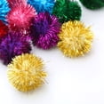 thumbnail image 6 of Glitter Tinsel Cat Toy Ball Elastic Interactive Cat Play Ball Shiny Colorful Kitten Teaser Toy For Indoor Cat Daily Play, 6 of 8