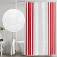 thumbnail image 6 of Colorful Stripes Shower Curtain Set with Hooks, Red Wood Texture White Water Repellent Shower Curtains for Bathroom Decor Sturdy Shower Curtain, Machine Washable 36x78 Inch, 6 of 9