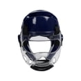 thumbnail image 1 of Casco de karate Casco de taekwondo Transpirable con máscara Máscara extraíble suave Equipo de protección Casco de boxeo para equipo de kickboxing XL azul SM SunniMix Casco de kárate, 1 of 8