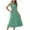Mint Green, variant on Antinious Ladies Summer Dress,Elegant Dresses for Women,Ladies Fashion Short Sleeve Round Neck Mid-Calf Dress Floral Print Dress,Pink,XL