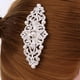 thumbnail image 5 of Clip de cabello BLESIY de Cristal Floral Perla boda nupcial, 5 of 8
