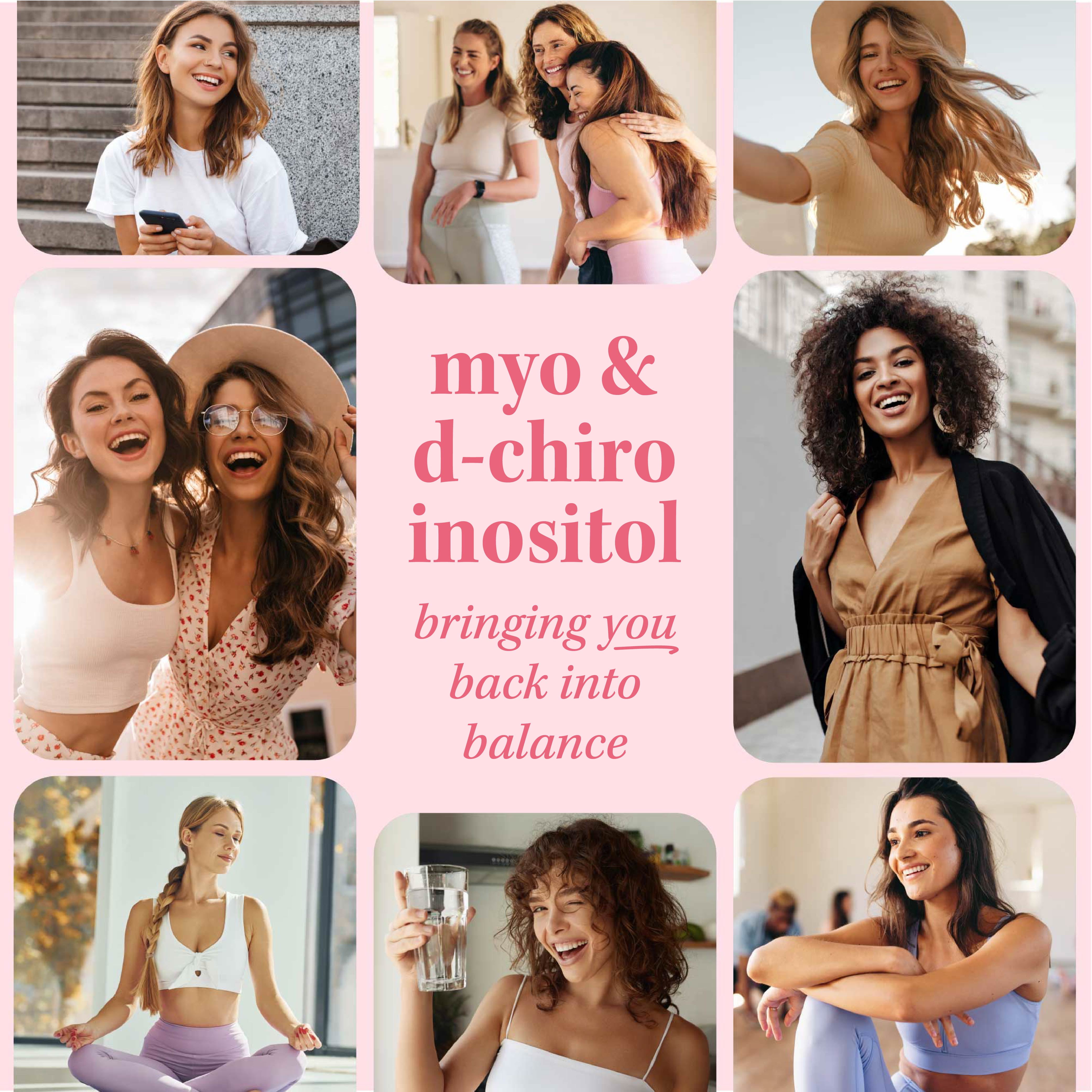 Myo-Inositol & D-Chiro Inositol for Hormone Balance for Women | Microbeadlets to Regulate Menstrual Cycle & Support Ovarian Health | 40:1 Ratio Myo & D Chiro | Non-GMO | 120 Ct (1 Month Supply)