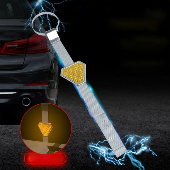 Car Electrostatic Belt 45.5cm Suitable For SUV Reflective Warnings Metal Earthing Chain Electrostatic Eliminators Suspended Car Electrostatic Removal Strip