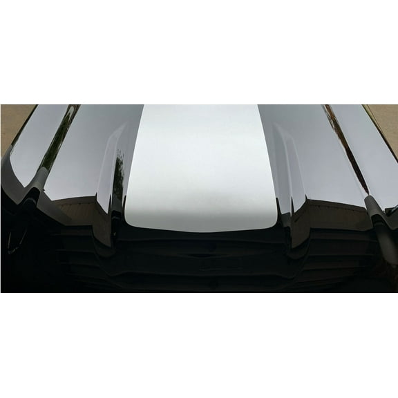 Chevy Silverado Silver Center Hood Decal Graphic 2019-2026