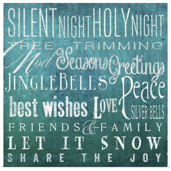 Great BIG Canvas | Rolled Elizabeth Medley Poster Print entitled Holiday Type I