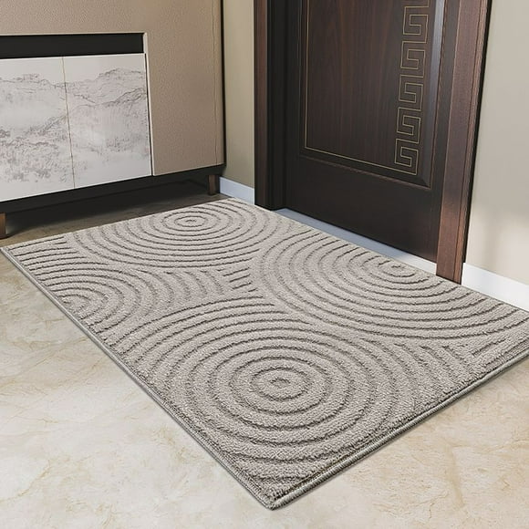 Durable Woven Construction Runner Rug, Absorbent Mud Resistant with Reinforced Overlock Edges for Indoor Outdoor (Easy Care Maintenance)