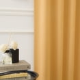 thumbnail image 3 of Quality Home Basic Thermal Blackout Curtains - Back Tab/Rod Pocket - Orange (Set of 2 Panels), 3 of 4