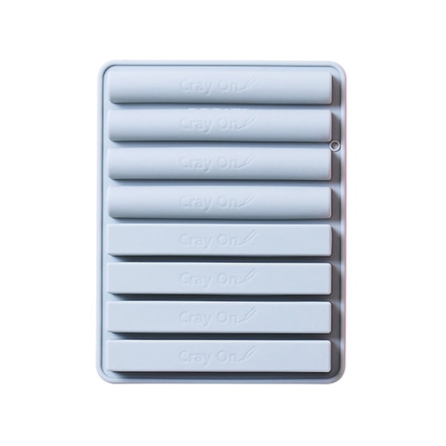 Moldes de silicona para crayones de 8 celdas, para hacer tú mismo, para pasteles, dulces, chocolates y pasta de goma, con forma de tira semicilíndrica, para hornear.