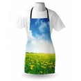 thumbnail image 3 of Yellow and Blue Apron Summer Daisy Flower Field Environment Refreshing Grassland Growth, Unisex Kitchen Bib Apron with Adjustable Neck for Cooking Baking Gardening, Green Blue Yellow, by Ambesonne, 3 of 3