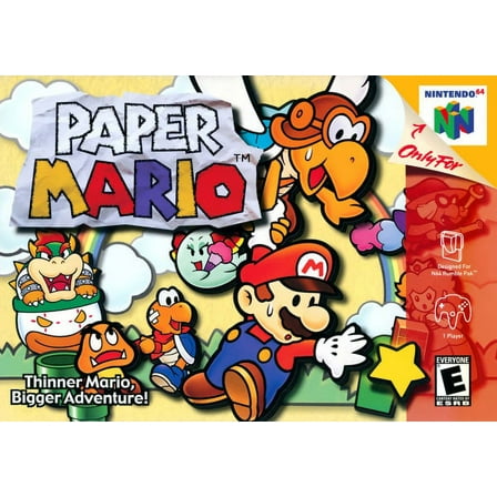 N64 Game US Version of Paper Maro