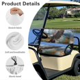 thumbnail image 6 of Bulopur Hummingbird Golf Cart Seat Covers for EZGO TXT RXV/Club Car DS Precedent Boho Floral Golf Cart Bench Cover and Backrest Cover Set, Easy to Install with Straps, 6 of 8