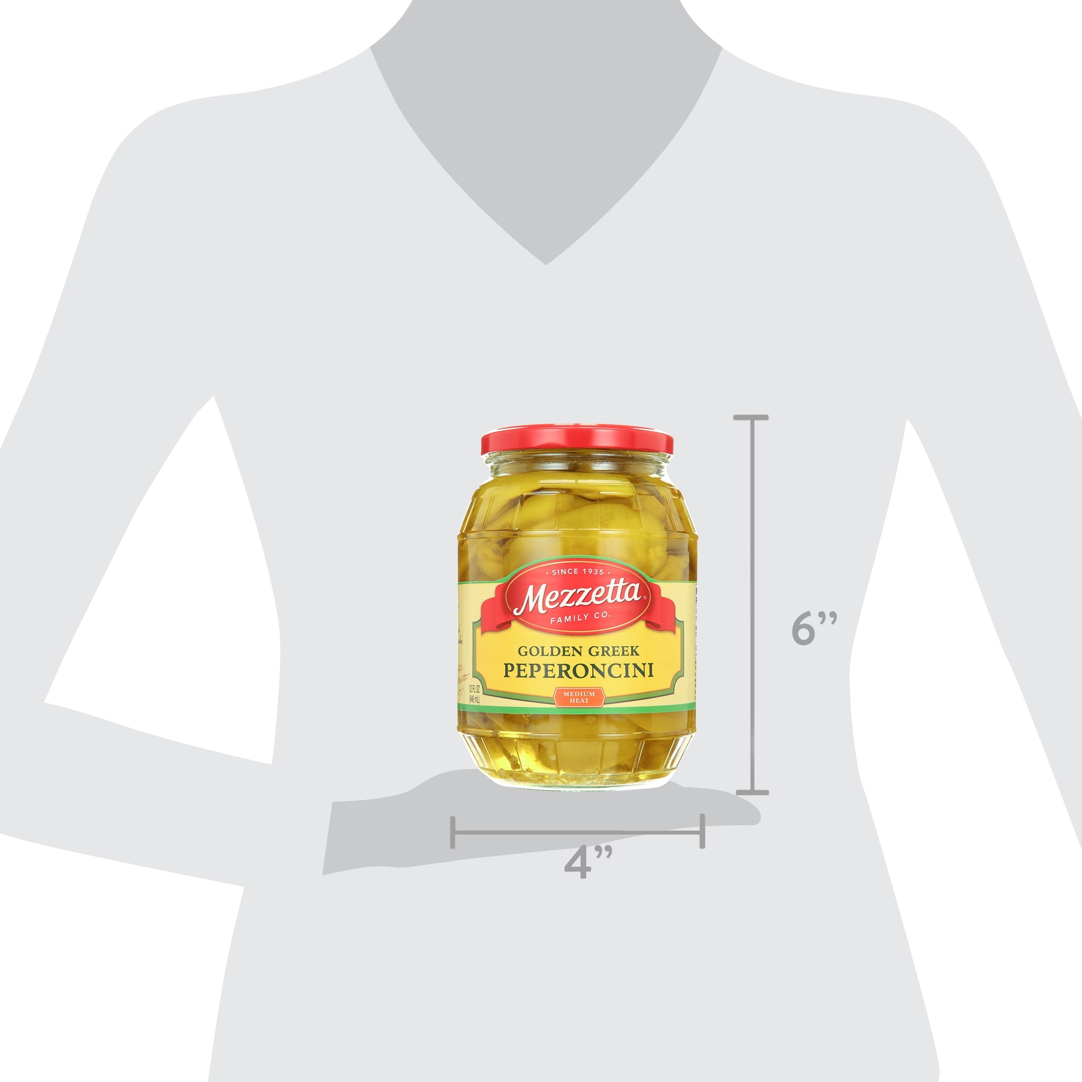 3 pack) Mezzetta Golden Greek Peperoncini, 32 fl oz Jar - Walmart.com