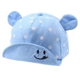 thumbnail image 1 of Gorro para bebé, gorro para el sol para niños, gorros bonitos de dibujos animados, gorra de béisbol para niños de primavera y verano con puntos, 1 of 8