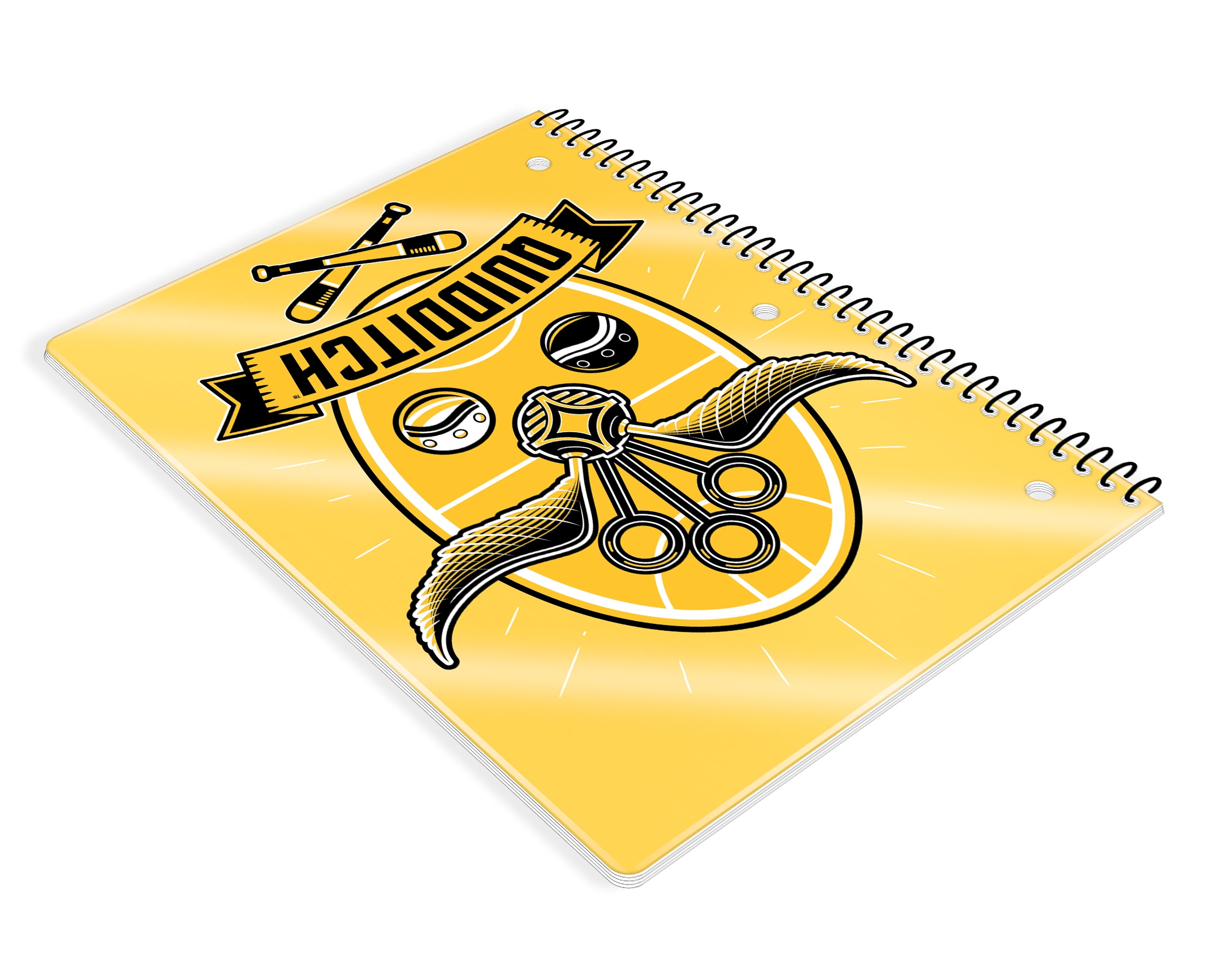 Harry Potter Quidditch 1-Subject Spiral Notebook, College Ruled, 80 Sheets, Multi-Color