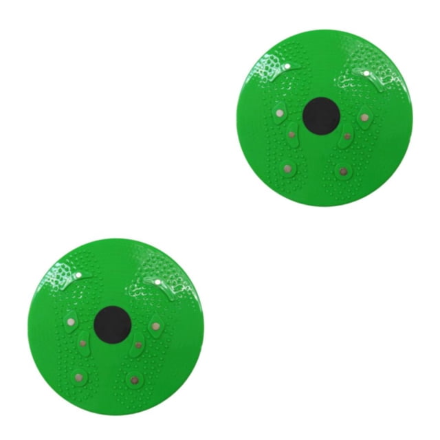 Disco giratorio de cintura Toystoory antideslizante para el hogar equipo deportivo de práctica Verde 2piezas