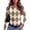 01#Brown, variant on Leopard Print Long Sleeve Top for Women Slim Fit Crewneck Shirt for Casual Work Shopping and Going Out