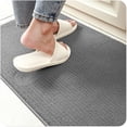thumbnail image 5 of Color & Geometry Kitchen Rugs, Non Skid Washable Kitchen Runner Rug Kitchen Floor Mat, Easy to Clean Kitchen Sink Mat, Comfort Standing Kitchen Rugs and Mats, 17"x79", Grey, 5 of 5