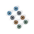 thumbnail image 1 of 8 12mm Iris Oval Eyes Eyeballs For Doll, 1 of 8