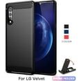 thumbnail image 1 of SCL LG Velvet Case, Carbon Fiber Effect Gel Grip Protection Cover [Anti Scratch][Anti Collision] Compatible with The LG, 1 of 5