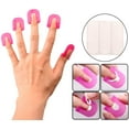 thumbnail image 3 of Gel Nails Accessories, Nail Gel Model Clips Nail Overflow Tools French Manicure Stickers Soft Plastic Professional Salon Nail Stencil Pink Portable Nail Protection Tool, 3 of 6