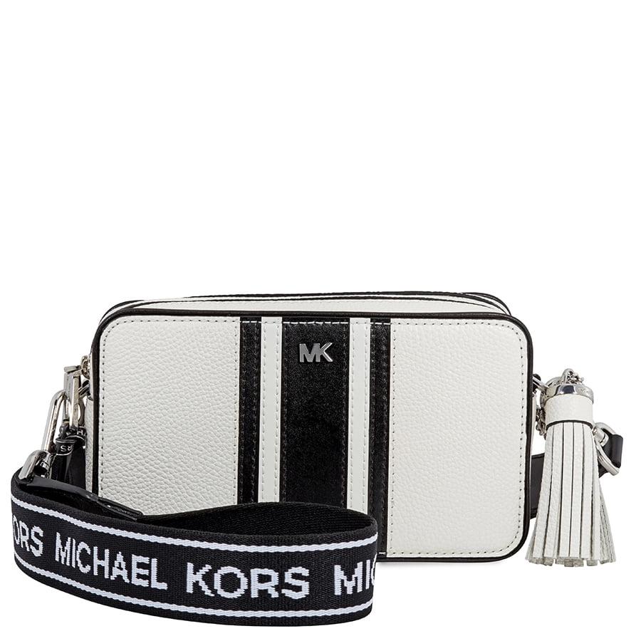 Michael Kors Logo Ladies Small Two Tone Leather Camera Bag