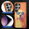 thumbnail image 7 of FKBRCL4U Compatible with Samsung Galaxy S25 Ultra Case Cartoon Cute Sunglasses Golden Retriever Pattern for Girl Full Body Design Soft Silicone Drop Shock Scratch Protection, 7 of 7