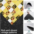 thumbnail image 3 of Yellow White Checker Sunflower Pattern Kitchen Rugs Sets Of 3,Kitchen Runner Rugs Non Skid Washable,Decorative Kitchen Floor Mats for Kitchen,Sink,Laundry,17"x30"+ 17"x47" + 17"x59", 3 of 6