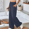 thumbnail image 6 of Mifsaly Wide Leg Sweatpants for Women Pleated High Waisted Straight Legs Pants with Pockets Soild Color Athletic Joggers Workout Gym Loose Pant 2025 Fall Winter Fashion Outfits, 6 of 9