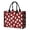 Maltese and Dog Paw Print Red, variant on Maltese and Dog Paw Print Red Beach Tote Bag, Gym Weekend Bag with Inner Pocket & Removable Bottom, Waterproof Twill Gifts for Women Men