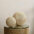 thumbnail image 6 of Jamie Young Co Malibu Corn Straw Rattan Decorative Balls in Natural (Set of 3), 6 of 7