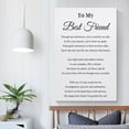 thumbnail image 5 of Best Friend Poem Print, Best Friend Quote Print, Birthday Gift for Best Friend, Bestie Poem Poster Decorative Painting Canvas Wall Art Living Room Posters Bedroom Painting, 5 of 8
