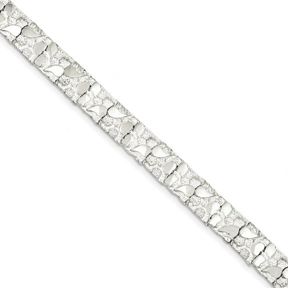 FJC Finejewelers Sterling Silver Nugget Bracelet