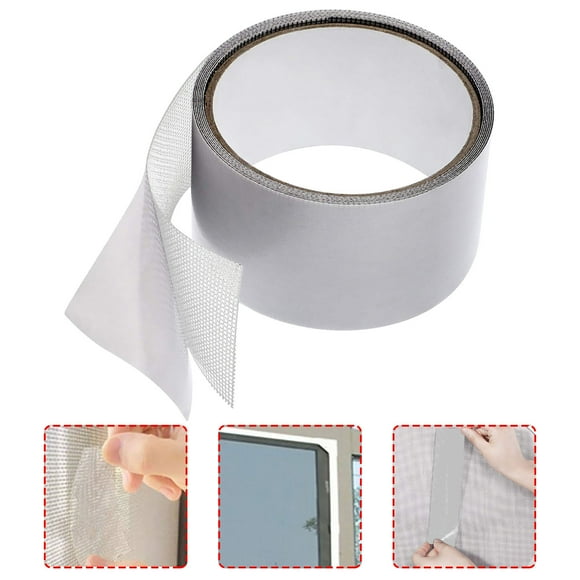 SHISHIan Clearance Window Screen Kitfiberglass Fabric Braidstrong Adhesivewindowswindow Screen Transparent Waterproof Coating 1X Repair Tape White