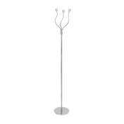 LumiSource LS-LED-TRFLX-FL Triflex 3 Light Floor Lamp in Nickel in Nickel,