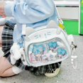 thumbnail image 3 of Mochila de cuero con diseño de gato para mujer, bolso de hombro informal, Lolita Jk, Harajuku, estilo universitario, pequeña, Ita, 3 of 5