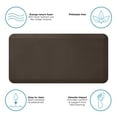 thumbnail image 2 of GelPro Designer Comfort Anti,Fatigue Flatweave Kitchen Floor Mat, 20" x 40" , Brownie, 2 of 5
