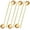 Gold, variant on Dtwnek 6Pcs Long Handle Coffee Spoons, Stainless Steel Tea Spoons Ice Tea Spoons Long Spoons, Gold