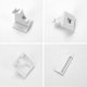 thumbnail image 4 of 4 Pack Child Safety Adhesive Magnetic Cabinet Locks Baby Proofing No Tools Screws Needed Magnet Drawer Locks with Key, 4 of 4