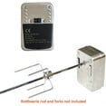 thumbnail image 5 of GRILLJOB Universal Stainless Steel 304 Quiet Battery Powered Rotisserie Motor Cordless for Barbecue Grilling Camping, Dual use with D Battery & AC Adapter Work as AC BBQ Motor, 5 of 6