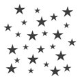 thumbnail image 1 of Acrílico Espejo Pared Pegatinas 25uds en 1 Juego Auto Adhesivo Removible Estrella Pared Calcomanías para Hogar Sala Habitación Dormitorio Oficina DIY Decoración (Negro), 1 of 6