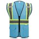 thumbnail image 1 of Chaleco de Seguridad SULWZM Azul Celeste con Cierre y Bolsillos XL, 1 of 7