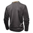 thumbnail image 5 of VJATTWR Men's and Big Men's Heavyweight Long Sleeve Three-Button , up To Size Xl, 5 of 8