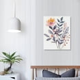 thumbnail image 3 of Nawypu  Watercolor Minimalist Wildflowers Art Print, Modern Botanical Plant Leaves Canvas Wall art Colorful Floral Flower Print for Garden Farmhouse Bedroom Decor, 3 of 4