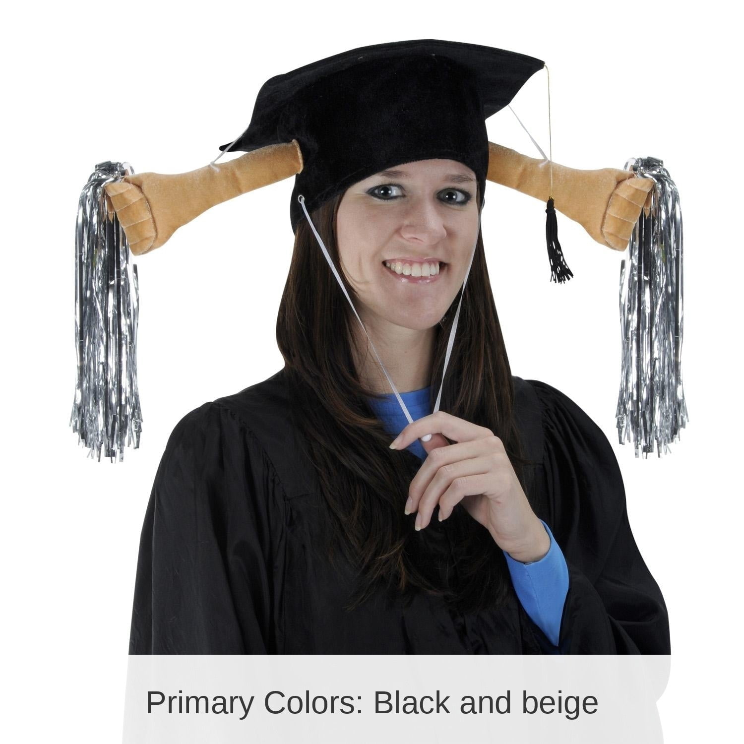6 Pack Beistle Plush Grad Graduation Party Shaker Cap