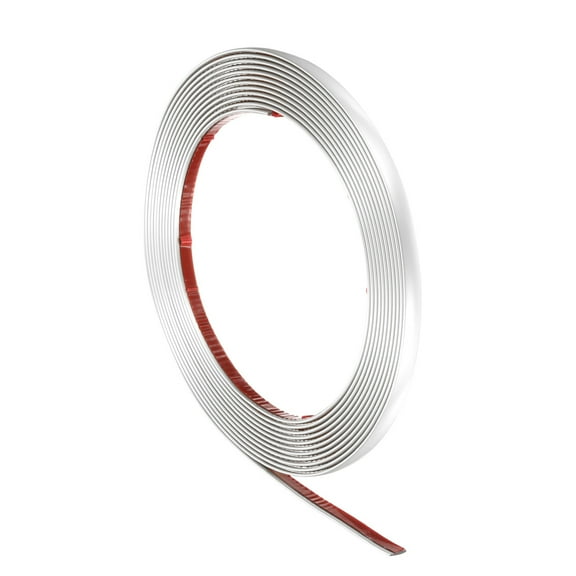 16.4ft x 0.31" Wall Trim Peel and Stick Molding Trim Frame, Flexible Self Adhesive DIY Accent Strip for Wall, Ceiling, Floor, Cabinet, Tile, Edge, Borders, Mirror, Matte White