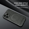 thumbnail image 6 of ELEHOLD PU Leather Case For iPhone 14 Pro Max Slim Magnetic Shockproof Cover, [MagSafe Compatible], [Lens&Screen Protection], Drop protection Case - Gray, 6 of 11