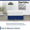 thumbnail image 6 of DeerValley Perch DV-1K116 Farmhouse Kitchen Sink Ceramic with Sink Grid and Strainer in White (24" L x 16" W x 8" H), 6 of 11
