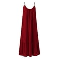 thumbnail image 5 of Sexy Dance Long Dress for Women Plus Size Summer Sundress With Pockets Sleeveless Party Dress Scoop Neck Night Gowns Dresses Sleepwear Pajama Nightdress, 5 of 11